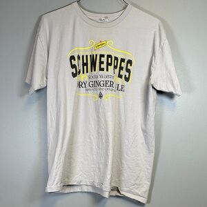 Alstyle Light Gray Graphic Schweppes Tee Mens XL